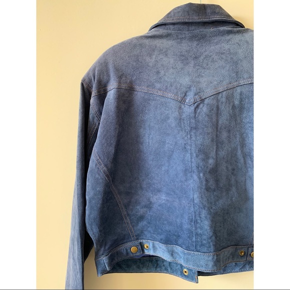 Suede leather unisex jacket - Picture 5 of 7